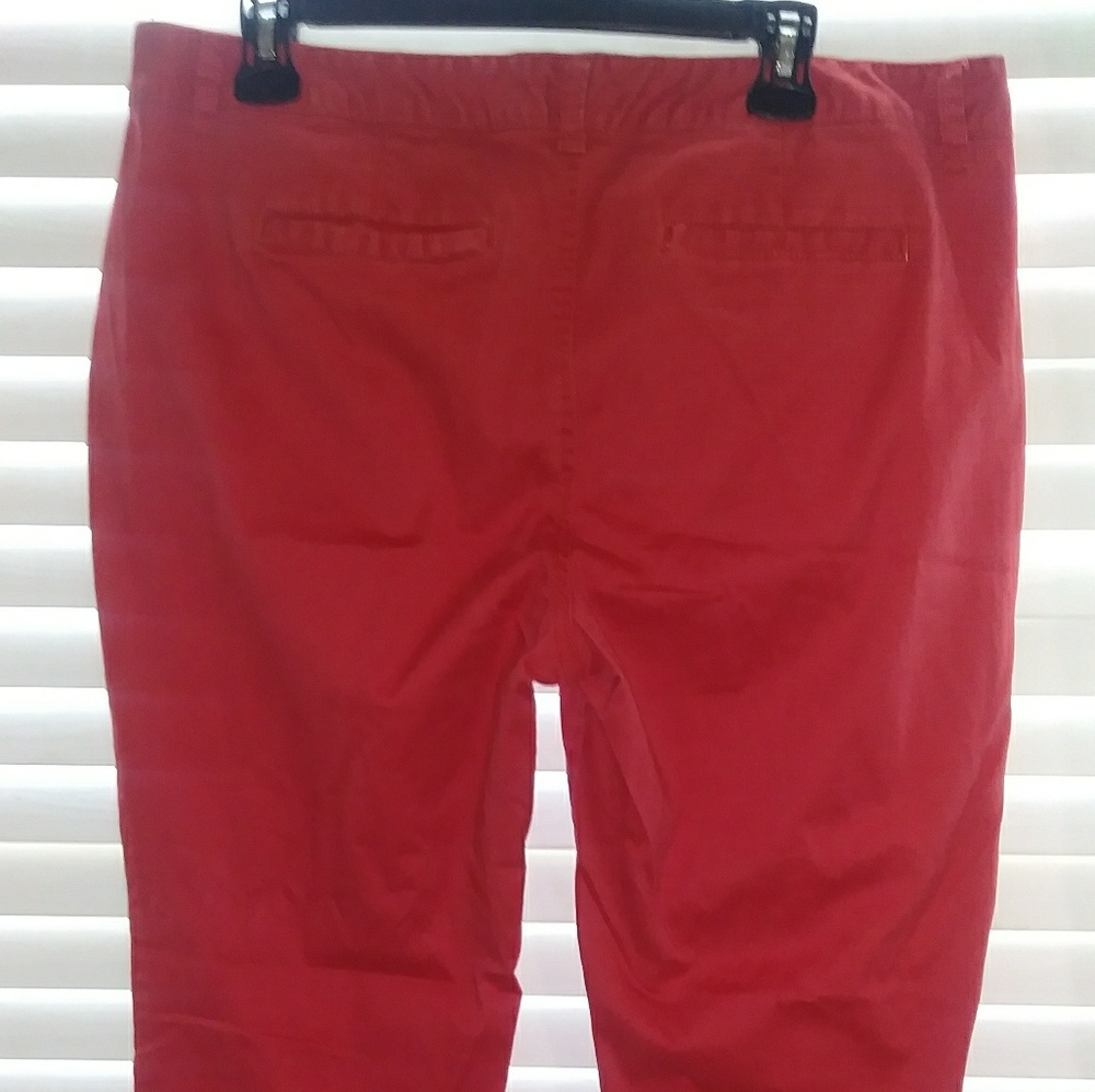 Ladies red pants